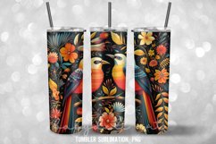 Birds style mexican Tumbler Sublimation Design Product Image 3