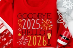 Goodbye 2025 Hello 2026 svg, New years Eve Svg, New Year Svg Product Image 7