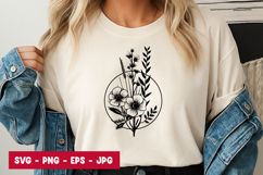 Field Wildflower Garden T-Shirt Design Product Image 1