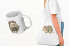 Back to School Hedgehog Clipart Product Image 3