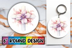 Christian Cross and Floral Keychain Bundle Product Image 1
