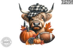 Fall Cow And Pumpkin Sublimation - High Quality 300 Dpi Product Image 1