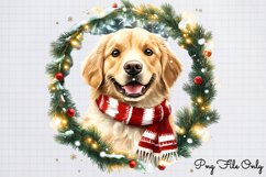 Christmas Retrievers Clipart PNG Product Image 1