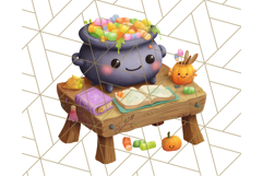 Halloween Costume Parade Clipart PNG with Monsters Clip Art Product Image 3