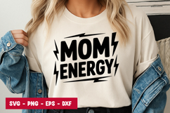 Mom Energy Typography SVG PNG Product Image 1