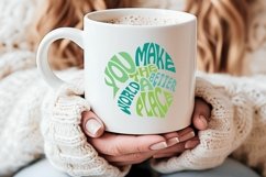 You Make the World a Better Place | Leaf Word Art Product Image 1