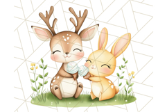 Spring Animal Ice Cream Clipart, Cute Pastel Animal PNG Product Image 3