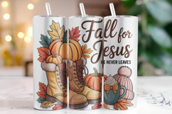 Fall for jesus Tumbler Wrap | Sublimation | Tumblers Product Image 1