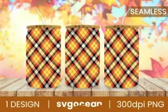 Can Glass Buffalo Plaid | PNG | 16 Oz | 20 Oz Libbey Glass Product Image 1