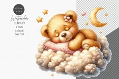 Teddy bear clipart, Teddy clipart, Toy clipart Product Image 1