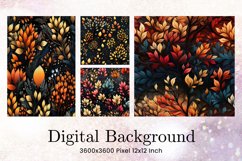 Flower Pattern Background Wallpaper Digital Paper_15 Product Image 1