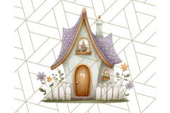Whimsical Cottagecore Cottage PNG Clipart, Fairy House Png Product Image 3