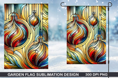 Garden Flag Sublimation| Christmas Garden Flag PNG Design Product Image 1