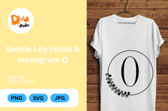 Gentle Lily Initial Monogram Product Image 1