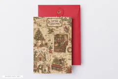 Winter Christmas Junk Journal Pages Product Image 5