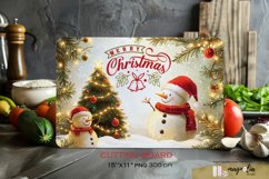 Kitchen cutting board | snowman sublimation png Product Image 1
