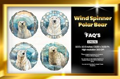 Polar Bear Wind Spinner Sublimation - 04 Variations Product Image 1