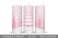 Christmas Tree Tumbler Sublimation. Christmas Tumbler Design Product Image 1