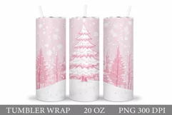 Christmas Tree Tumbler Sublimation. Christmas Tumbler Design Product Image 1