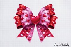 Coquette Valentine Clipart PNG Product Image 1