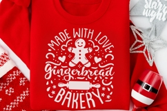 Made With Love Gingerbread Bakery Svg, Christmas Baking Svg. Product Image 10