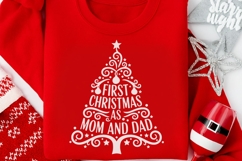 First Christmas As Mom And Dad Svg, Christmas family Svg. Product Image 3