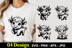 Adorable Calf SVG PNG Product Image 1