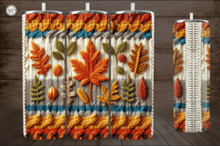4 Knited Fall Seamless Tumbler Wrap 20 oz Product Image 4