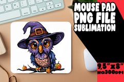 Pumpkin Animal Round Sublimation Mouse Pad PNG Product Image 1