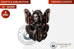 Gothic Halloween Harvest Character PNG Clipart sublimation Product Image 1