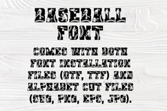 Baseball Font | Sports Varsity Letters | Athletic Typeface Product Image 6