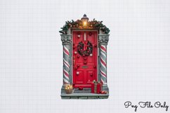 Christmas Door Sublimation Clipart PNG Product Image 1
