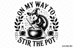 On my way to stir the pot Svg | Halloween Svg | Svg Cut File Product Image 1