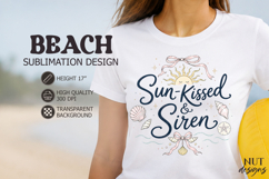 Summer sublimation Coastal Sun Kissed Siren Beach Coquette Product Image 1