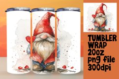 Whimsical Gnome Heart Tumbler Product Image 1