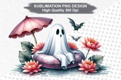 Halloween Ghost - Halloween clipart Sublimation PNG Design Product Image 1