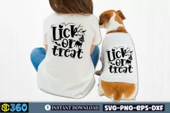Lick or treat SVG, Halloween Dog Bandana SVG Product Image 2