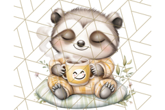 Warm &amp; Fuzzy Mornings PNG Clipart, Cozy Animal Art Download Product Image 3