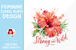 Feminine Floral Design Watercolor Flower Illustration Product Image 1