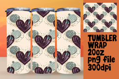 GRACEFUL 20oz PNG Tumbler Wrap , Heart Product Image 1