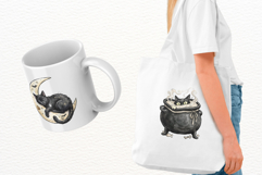 Halloween Black Cat Clipart Product Image 3
