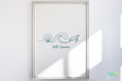 Retro Summer Coastal SVG PNG Clipart Product Image 5