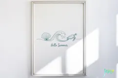 Retro Summer Coastal SVG PNG Clipart Product Image 5