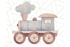 Kid’s Toy Clipart, Nursery Decor Png, Trucks, Rockets, Cars Product Image 3