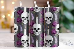 Halloween Skull Tumbler Wrap | Sublimation | Tumblers Product Image 1
