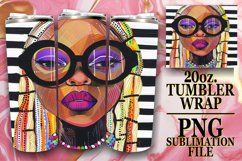 Portrait Pizzazz: Melanin Queen Tumbler Sublimation, 20oz Product Image 1