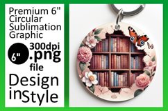 Creative Circle PNG Keychain Artwork , Books Product Image 1