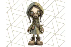 Creepy Dolls Clipart PNG Haunted Toy Characters Product Image 3