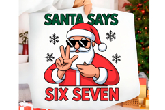 Funny Christmas Six Seven 67 Png t-shirt trendy design Png Product Image 1
