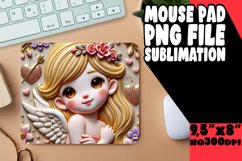 COZY MOUSE MAT CREATIVE SUBLIMATION, 3D Cupid Product Image 1